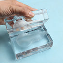 GobekUsa Clear Ice Cube LED Table Lamp for Modern Bedroom Decor
