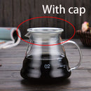 GobekUsa Cloud Shaped Glass Coffee Kettle Heat Resistant Teapot 360/600/800ml