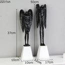 GobekUsa Angel Abstract Figures Sculpture Cast Iron Home Decor Statue Craft