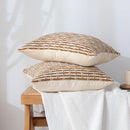 GobekUsa Cotton Woven Texture Cushion Cover for Home Sofa Bed Living Room