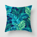GobekUsa Leaf Feather Cushion Covers Geometric Heart Print Pillowcase Home Decor