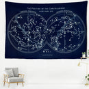 GobekUsa Cosmic Constellation Compass Tapestry: Abstract Psychedelic Witchcraft Wall Hanging