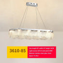 GobekUsa Glass Chandelier LED Ceiling Lamp | Modern Metal Art | Indoor Living Room Kitchen Decoration