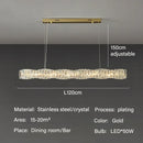 GobekUsa Elegant LED Crystal Chandelier for Dining Room and Kitchen Lighting