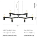 GobekUsa Crown Major Chandelier: Modern Luxury LED Light for Kitchen, Hotel, Living Room