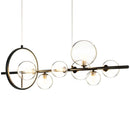 GobekUsa Clear Glass Bubble Chandelier LED Hanglamp G9 Loft Deco Lighting