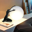 GobekUsa Glass Ball Table Lamp: Stylish LED Sculpture Desk Lamp for Home Decor