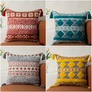 GobekUsa Boho Fringe Pillow Covers 45x45 - Luxury Decorative Cushions for Sofa and Bed