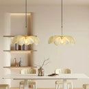 Wabi-Sabi Fabric Flower Pendant Light