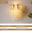 GobekUsa Luxe Crystal Glass Wall Lamp for Aisle, Living Room, Bedroom & Corridor Lighting