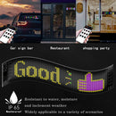GobekUsa LED Matrix Panel: Bluetooth Programmable Logo Display for Car Windows
