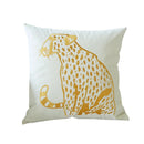 GobekUsa Embroidered Leopard Pillowcase: Modern Luxury for Model Room & Home Decor