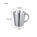 GobekUsa Double-Layer Stainless Steel Thermal Mug with Handle for Coffee and Beer