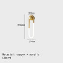 GobekUsa Ellipse Wall Lights: Gold Black Copper White, 3-Color Dimming
