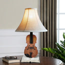 GobekUsa Kids Violin LED Table Lamp for Bedroom - Modern Fabric Stand Light
