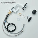 GobekUsa Digital Display Basin Faucet with 3-Way Nozzle: Pull Out, Rainfall Stream, Hot Cold Mixer