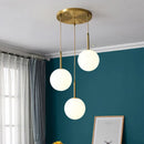 GobekUsa Glass Ball LED Chandelier for Dining Room, Hotel, and Stairs