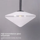 GobekUsa LED Glass Art Wall Lamp with Long Rocker Arm for Living Room and Studio