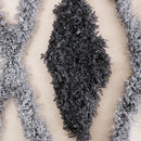 GobekUsa Grey Geometric Tufted Cushion Cover with Fringe, Home & Car Decor Pillow Cover