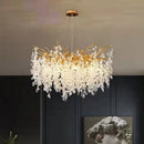 GobekUsa Gold Aluminium Crystal Chandelier for Elegant Dining Room Lighting