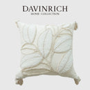 GobekUsa Boho Leaf & Geometry Tufted Cushion Cover with Tassels: Modern, Soft Woven Decor