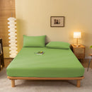 GobekUsa Cozy Solid Color Fitted Sheet - All Seasons Mattress Cover