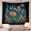 GobekUsa Enchanted Forest Celestial Mushroom Botanical Wall Hanging