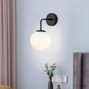 GobekUsa Brozen Black LED Glass Ball Wall Lights for Living Room Bedroom_BU