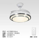 GobekUsa 42" Retractable LED Ceiling Fan, Remote Control, Modern Design