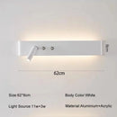 GobekUsa 8W/20W Long Led Wall Light Switch, Aluminum Fixture for Living Room Bedroom.