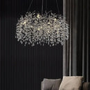 GobekUsa Golden Crystal Tree Ceiling Chandelier, Luxury Aluminum Art Fixture