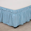GobekUsa Elastic Band Diamond Lattice Ruffled Bed Skirt for Queen Size Mattress
