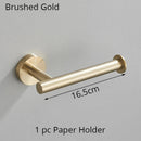 GobekUsa Bathroom Hardware Set Shelf Paper Holder Hook Towel Rack Ring Bath Accessories