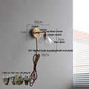 GobekUsa Clear Glass LED Wall Sconce Modern Rotate Stair Light
