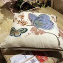 GobekUsa Butterfly & Dragonfly Sofa Cushion Cover, European Embroidered Design