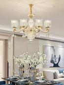 GobekUsa Elegant Crystal Chandelier LED Lights for Luxury Home Decor