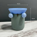 GobekUsa Geometric Ball Ceramic Vase Hand-made Home Decor