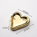 GobekUsa Heart-Shaped Jewelry Stand Tray: Earrings & Necklace Display Plate