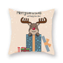 GobekUsa Christmas Santa Elk Pillowcase 45x45cm for Sofa Chair Decor
