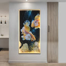 GobekUsa Gold Fish LED Picture Wall Light for Home Decor & Bedroom Aisle