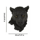 GobekUsa Animal Head Wall Hanger: Decorative Resin Wildlife Hook Rack Statue