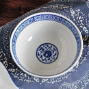 GobekUsa Blue and White Ceramic Noodle Bowl - Japanese Style Tableware