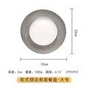 GobekUsa Glass Steak and Pasta Plate - Versatile Tableware for Household