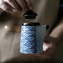 GobekUsa Blue Ceramics Kitchen Seasoning Set