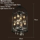 GobekUsa Iron Birdcage Crystal Chandelier: Spherical Pendant Light for Home Decor