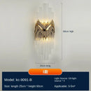 GobekUsa Crystal Wall Lamp: Modern Luxury Wireless Rechargeable Sconce Light for Bedroom & Living Room