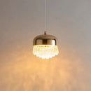 GobekUsa Crystal Tassel Chandelier for Bedroom Dining Room Bedside Glass Pendant Light