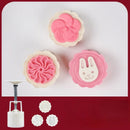 GobekUsa 3D Cherry Blossom Mooncake Mold for Mid-autumn Festival Baking
