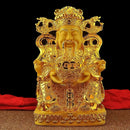 GobekUsa Gold God of Wealth Statue: Fengshui Home Decor Sculpture for Entrance & Living Room