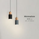 Minimalist Nordic Wood and Metal Single Pendant Light
